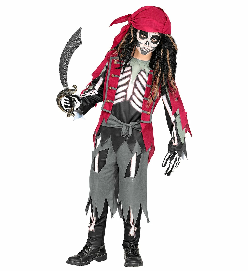 Widmann Halloween Skeleton Pirate Costume Boy