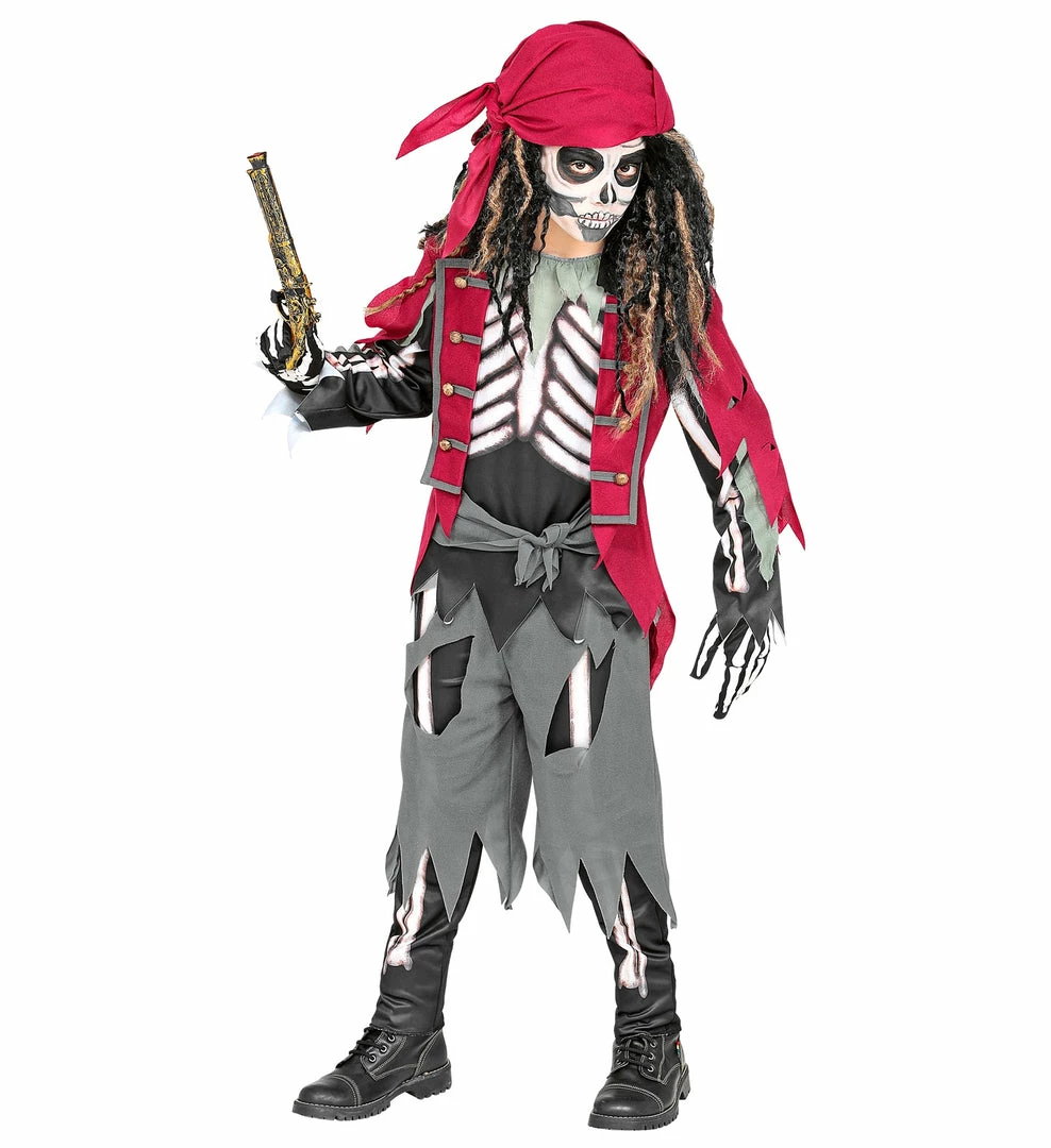 Widmann Halloween Skeleton Pirate Costume Boy