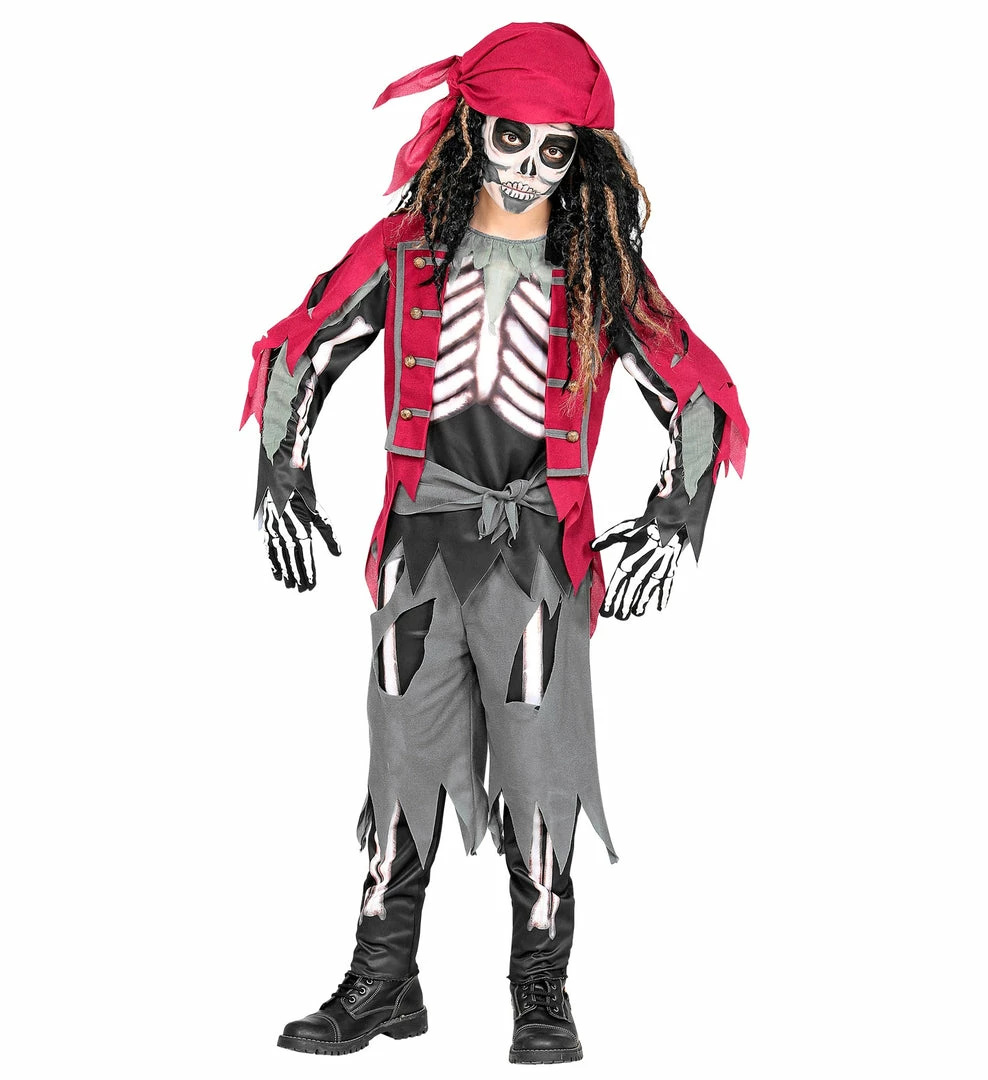 Widmann Halloween Skeleton Pirate Costume Boy