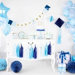 Partydecor Party Supplies Sky Blue Honeycomb Decoration 30cm