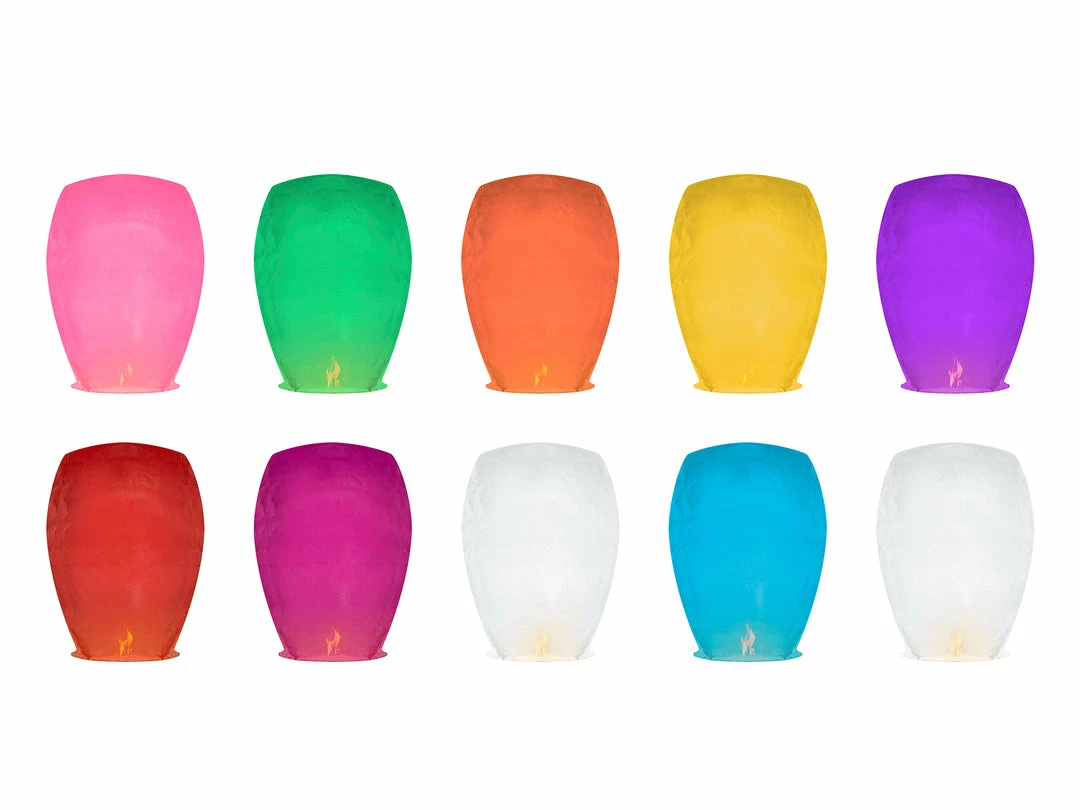 Partydecor Sky Lanterns 10 Pack Party Supplies