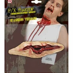 Widmann Slashed Throat Fake FX Halloween Accessories