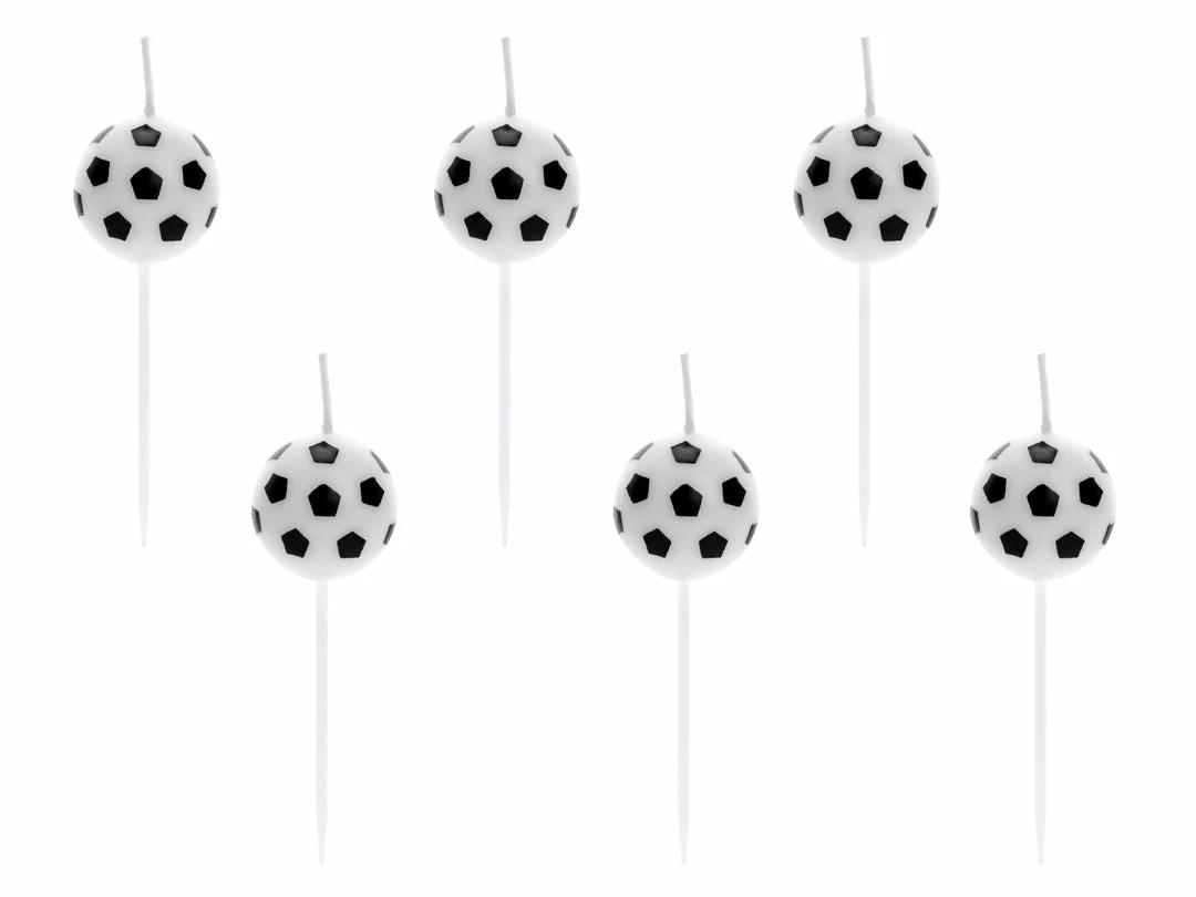Widmann Party Supplies Soccer Ball Birthday Candles 6 Pack