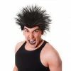 My Fancy Dress Spiked Wig Black Costume Accessories