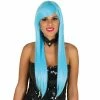 Fiestas Guirca Straight Long Light Blue Wig Deluxe