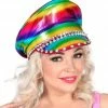 Widmann Studded Jewelled Rainbow Biker Hat