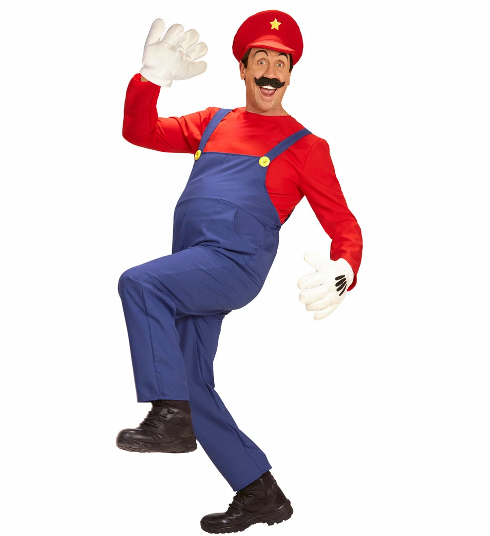 Widmann Super Plumber Mario Red Costume