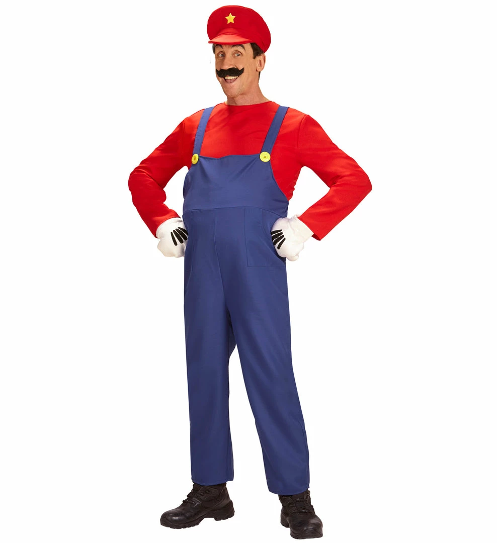 Widmann Super Plumber Mario Red Costume