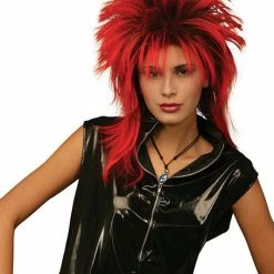Bristol Deluxe Black And Red Tina Turner Wig Costume Accessories