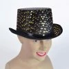Bristol Top Hat Black And Gold Pattern Costume Accessories