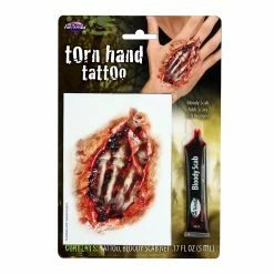 Wicked Torn Hand Tattoo