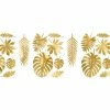 Partydecor Hawaiian Costumes Tropical Leaves Decorations Aloha Gold