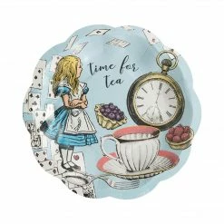 Talking Tables Truly Alice Blue Paper Plates Pack Of 12 Party Supplies