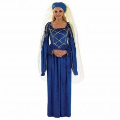 Funshack Medieval, Renaissance & Tudor Costumes Tudor Royal Lady Costume Blue