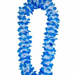 Wicked Hawaiian Costumes Two Tone Petal Lei 9.5cm Blue