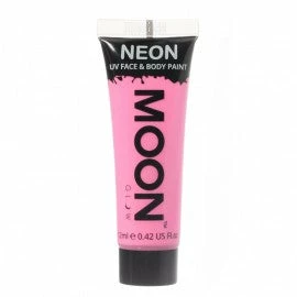 My Fancy Dress Costume Accessories Moon Glow 12ml Pastel Neon Face Paint Pink