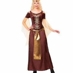 Widmann Viking Queen Costume Brown