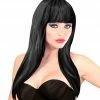Widmann Costume Accessories Vogue Long Wig Black