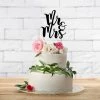 Partydecor Party Supplies Cake Topper Mr & Mrs Black