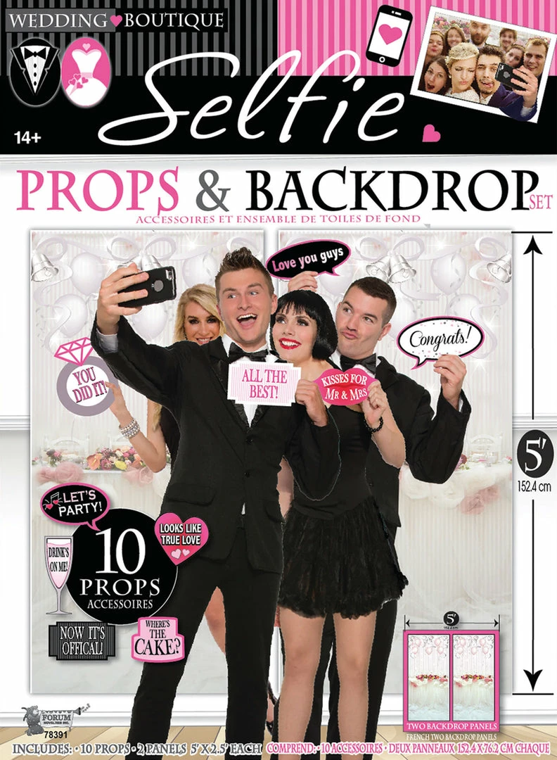 Bristol Party Supplies Wedding Photo Booth Props Set