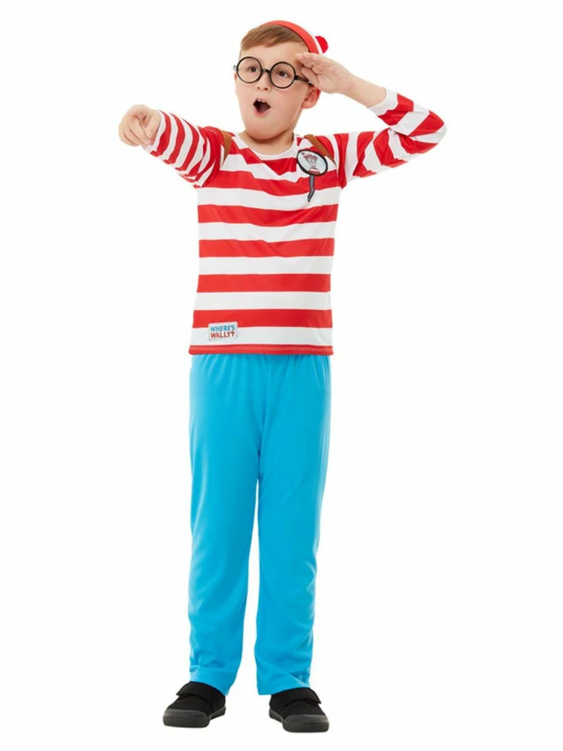 Smiffy's Book Week Deluxe Where's Wally Costume Child's