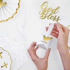 Partydecor Cake Boxes With Wings White Pack Of 10