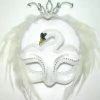 Bristol White Feather Swan Masquerade Mask Costume Accessories