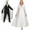 Widmann Halloween White Velvet Hooded Cape