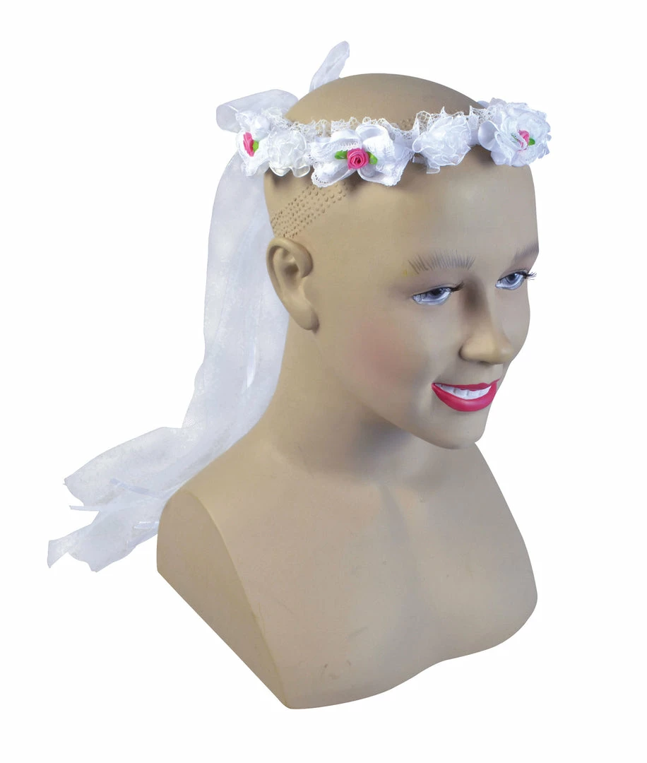 Bristol 1960's White Flower Headband