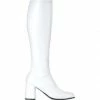 Wicked White Go Go Boots