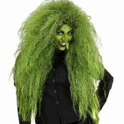 Widmann Witch Wig Green