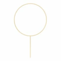 Partydecor Party Supplies Wooden Circle Cake Topper