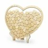 Partydecor Wooden Heart Wedding Guest Book