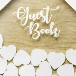 Partydecor Wooden House Guest Book Wedding