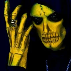 Widmann Costume Accessories Neon Paint Aqua Face And Body Paint 30ml Yellow