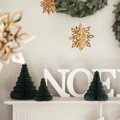 Partydecor Christmas Gift And Decoration Ideas Hanging Decoration Snowflakes Gold